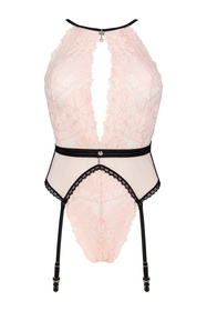 Obsessive Lilines teddy Body sexy, różowy
