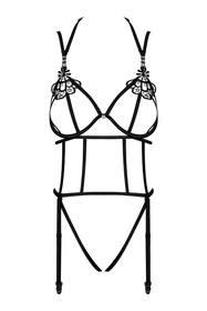 Obsessive Badossa teddy Body sexy, czarny