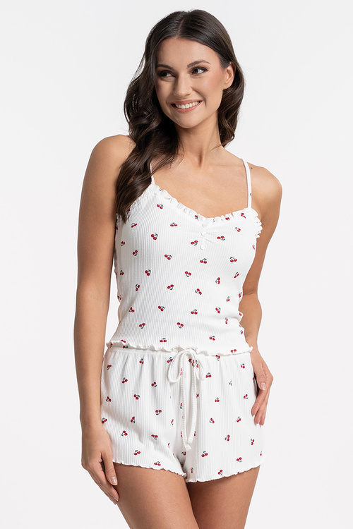 Moraj PDD3100-002 Nocna piżama, patt 1 -cherry