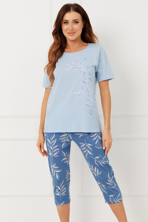 Italian Fashion Erula kr.r. 3/4 sp. Nocna piżama, niebieski/druk