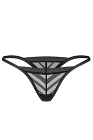 Obsessive Lune Bellis thong Трусики стрінги, чорний