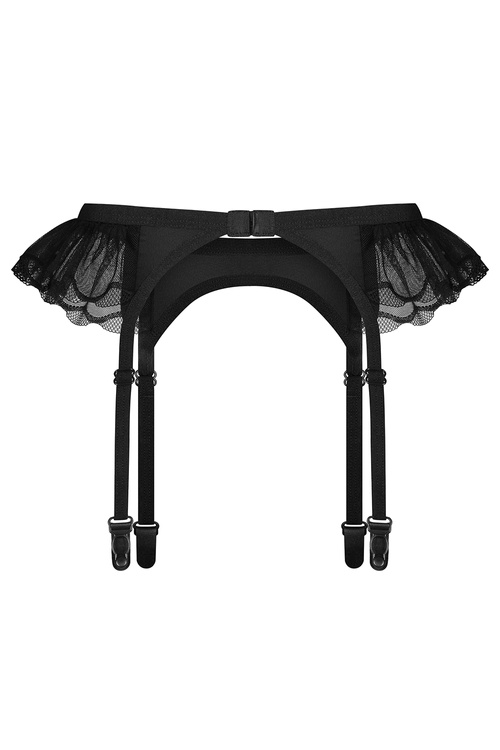 Obsessive Stelisa garter belt Pas do pończoch niski, czarny
