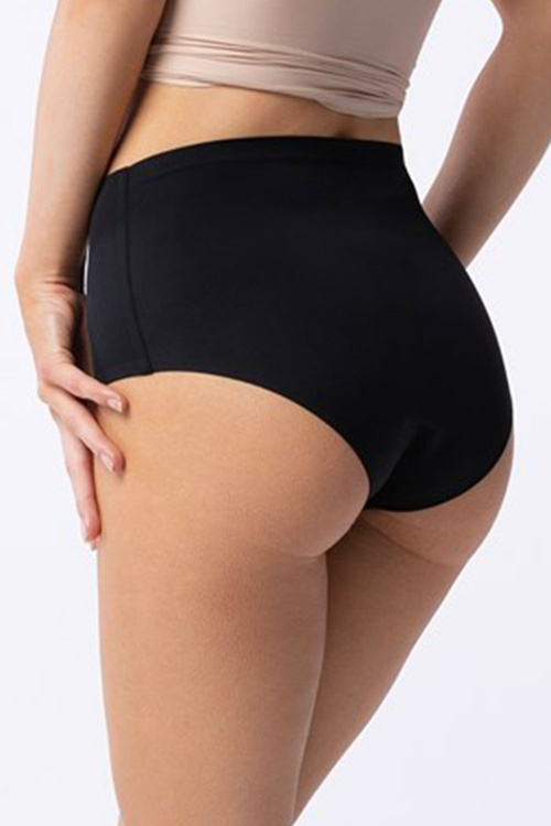 Julimex Amber Maxi Majtki wysokie figi, czarny