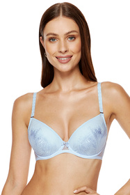Gorteks Mable/B1 Biustonosz push-up, błękitny