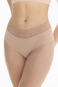 Julimex COTTON MOOD Brasil Majtki wysokie brazyliany, beżowy