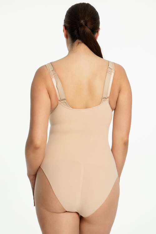 Julimex 419 Seamless Body Open Bust Body wyszczuplające, beżowy