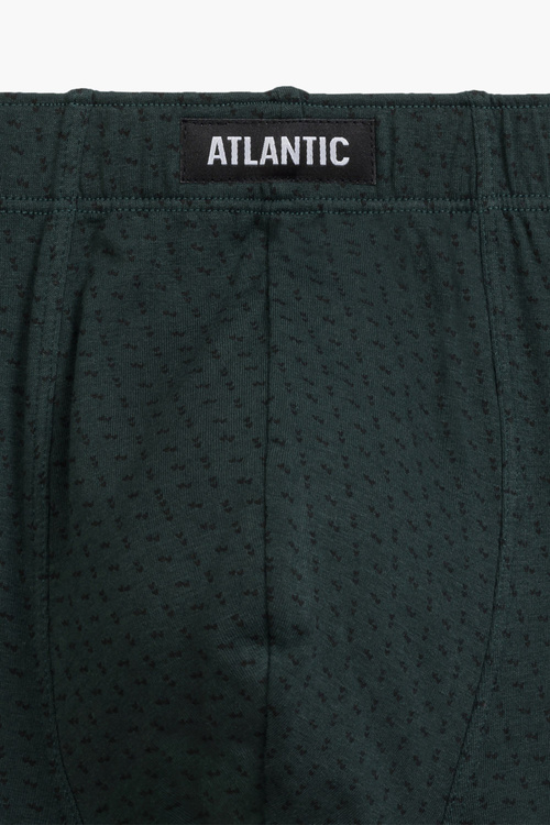 Atlantic 3MH-197 3-pak Majtki bokserki, szmaragdowy/czarny/szary