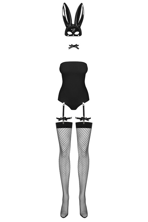 Obsessive Bunny costume Nocna sexy kostium, czarny
