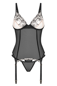 Obsessive Vila Blanes corset & thong Корсет сексуальні, чорний