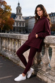 Vivisence 9207kmpl Komplet legginsy + bluza, bordowy