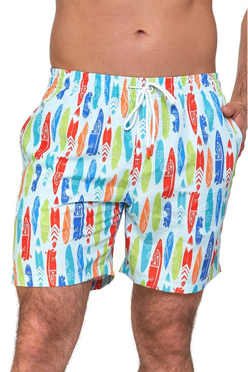 Moraj KSZ2600-004 Kostium kąpielowy bermudy, patt2-blue