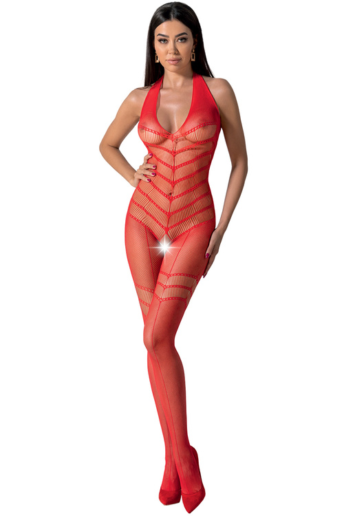 Passion BS100 Body bodystocking, red