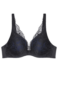 Triumph 10219710 Body Make-Up Illusion Lace WP Biustonosz usztywniany, 0004-black
