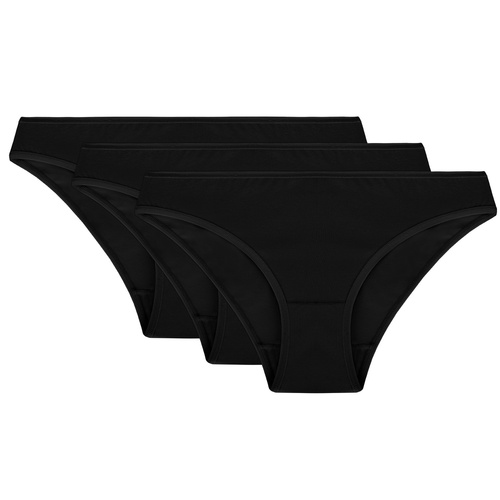 Vivisence 4003 3-pack Majtki figi, czarny