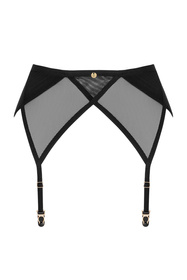 Obsessive Nesari garter belt Pas do pończoch niski, czarny
