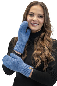 Vivisence 7015 Kmpl+R Komplet czapka+szalik+rękawiczki, jeans