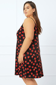 Italian Fashion Cherry ws.r. Nocna koszulka, druk/czarny