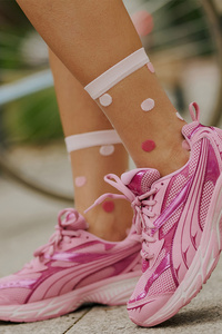 Gabriella Punta code 609 Wyrób pończoszniczy skarpetki, pink/pink