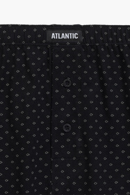 Atlantic 2MBX-059 2-pak Majtki bokserki, czarny/szmaragdowy
