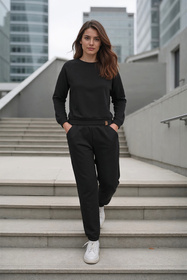Vivisence 9204kmpl Komplet bluza+spodnie, czarny