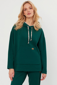 Italian Fashion Lagos dł.r. Bluza nierozpinana, c.zielony