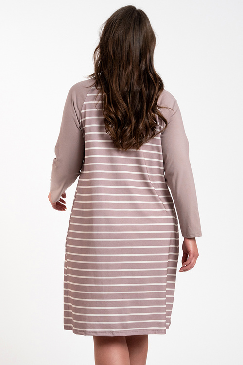 Italian Fashion Oda dł.r. Nocna koszula, druk/cappuccino