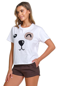Doctor Nap PM.7409 Nocna piżama, brownie