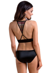 Casmir Lagerta bikini Nocna komplet biustonosz + stringi, black