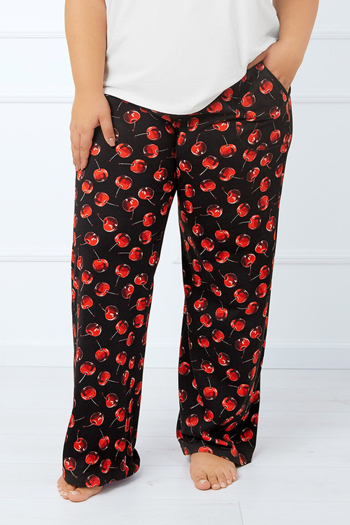 Italian Fashion Cherry dł.sp. Spodnie dres, druk/czarny