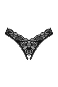 Obsessive Donna Dream crotchless thong Majtki stringi otwarte, czarny