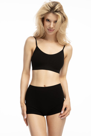 Julimex Bamboo Boyshort Majtki figi, czarny