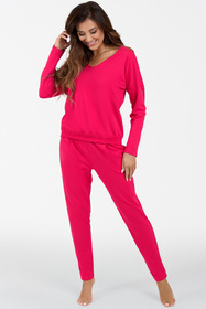 Italian Fashion Karina dł.r. dł.sp. Dres homewear, fuksja