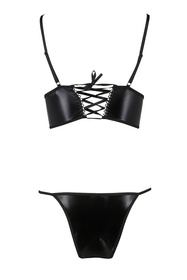 Passion Asuna set Nocna komplet biustonosz + stringi, black