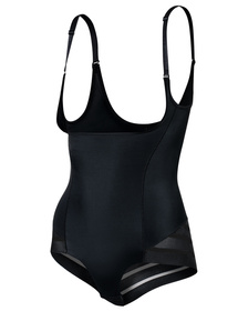 Julimex 119 Mesh Body pod biust Body wyszczuplające, czarny
