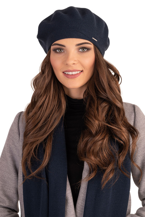 Vivisence 7005 Nakrycie głowy beret, granatowy