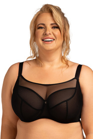 Nessa Salma crop top Maxi Biustonosz miękki, czarny