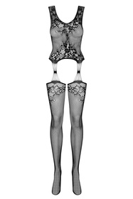 Obsessive Bodystocking F221 Body bodystocking, czarny