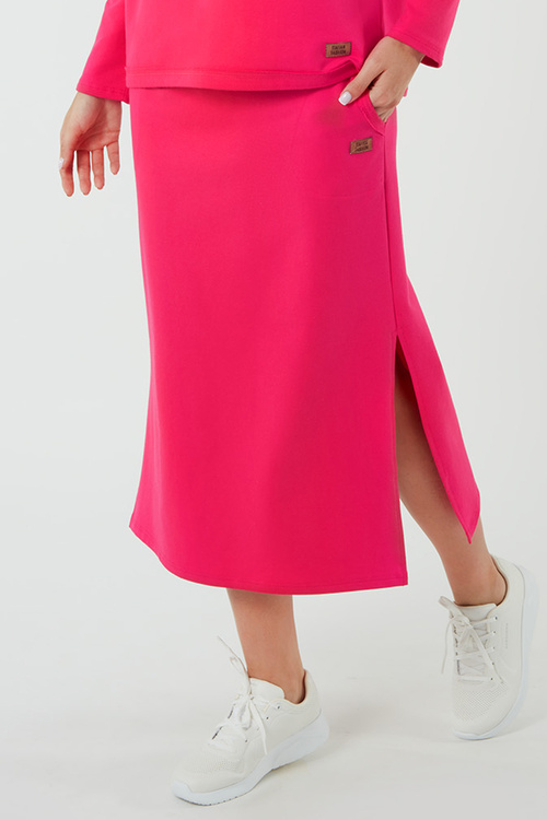 Italian Fashion Stella maxi Spódnica dresowa, fuksja