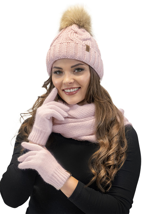 Vivisence 7103 Szalik lub apaszka komin, pudrowy róż