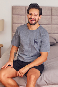 Doctor Nap PMB.7235 Nocna piżama, dark grey