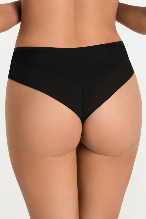 Gorsenia K567/1 Vicky Majtki brazyliany, czarny