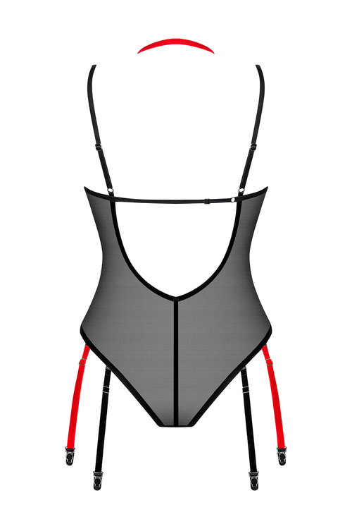 Obsessive Glandez teddy Body sexy, czarny