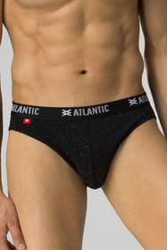Atlantic 3MP-174 3-pack Majtki slipy, czarny/czarny/czarny