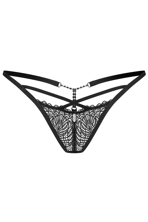 Obsessive Iliosa thong Majtki stringi, czarny