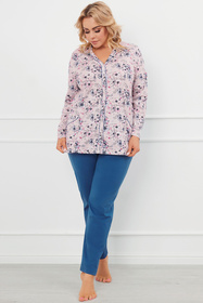 Italian Fashion Lacenta dł.r. dł.sp. Nocna piżama, druk/jeans
