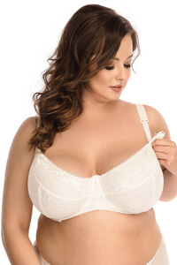 Nessa Mamma Lace N504 Maxi Biustonosz miękki, ecru