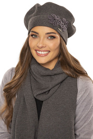 Vivisence 7007 Nakrycie głowy beret, ciemnoszary