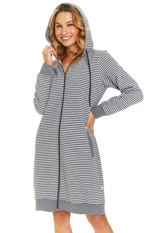 Doctor Nap SMZ.5246 Nocna szlafrok, dark grey