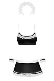 Obsessive Maid Nocna sexy kostium, czarny