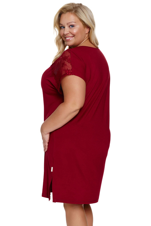 Doctor Nap TB.7260 Nocna koszula, burgundy red